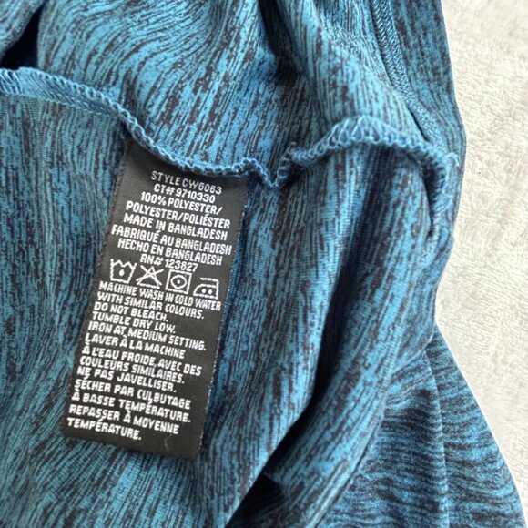 Canada Weather Gear Mens Blue Heather 1/4 Zip Pullover Shirt Large Long Sleeve - Picture 5 of 8